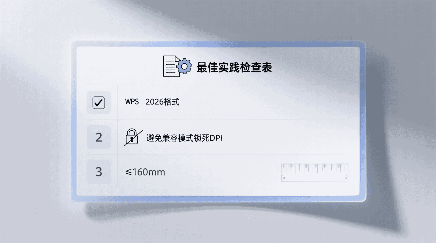 最佳实践检查表（可打印）